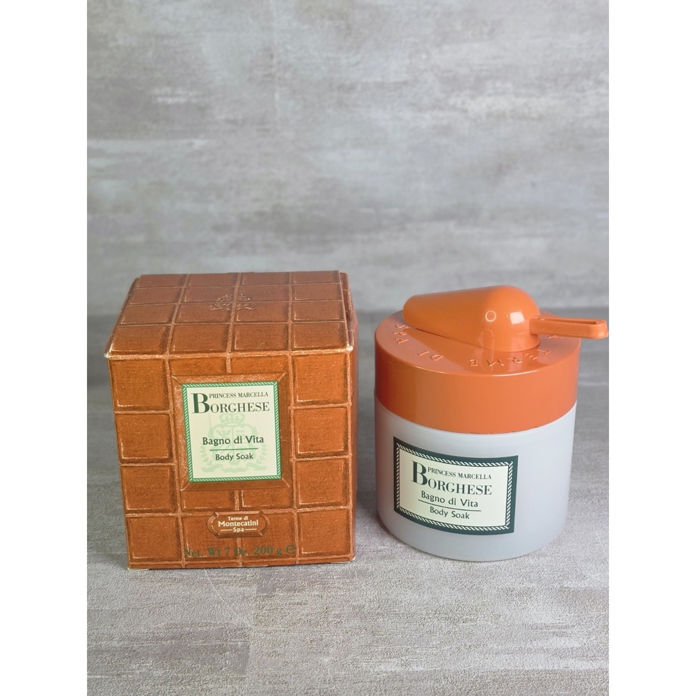 VTG Princess Marcella Borghese Bagno Di Vita Terme Di Montecatini Body Soak 7oz